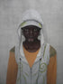 UNALOME SLEEVELESS HOODIE -GRAY×GREEN-